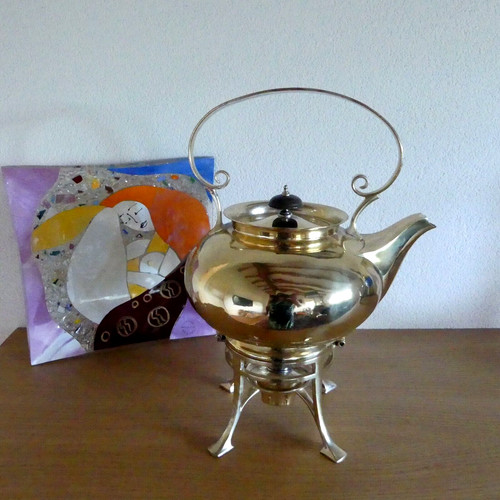 Vintage messing teekanne - vintage,
