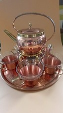 Teeservice Kupfer Glas 5