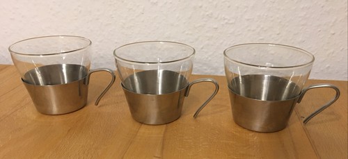 Jenaer glas teegläser - 3x,