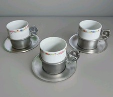 3 Antike Moccatassen, Keramik