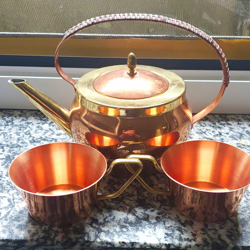 Kupfer teekanne set mit - kupfer, 2