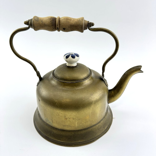 Vintage messing teekanne - messing,