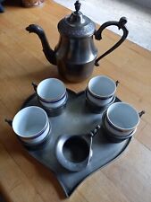 Mokka-Set aus Zinn und