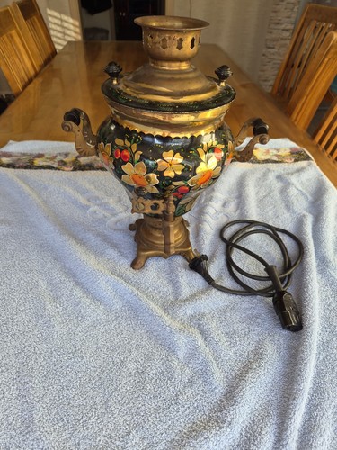 Samovar elektrisch bemalt - ,